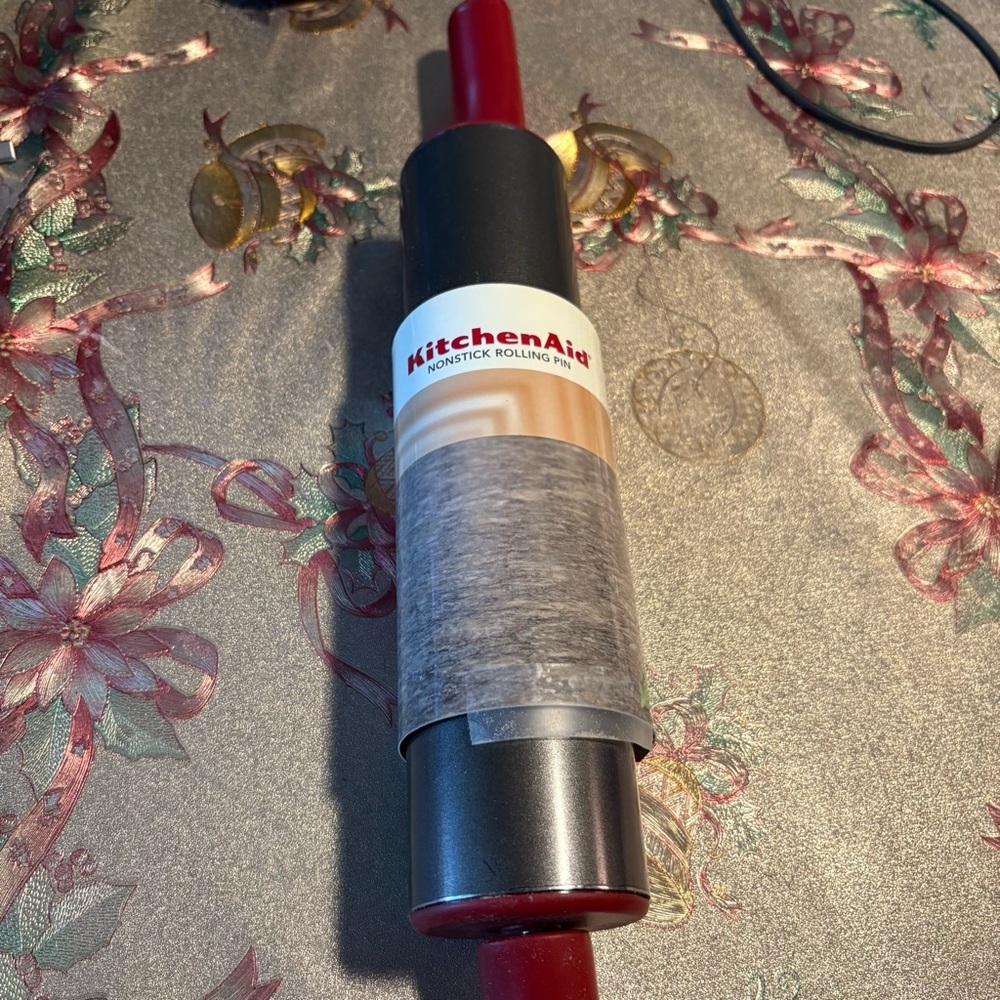 KitchenAid Nonstick Rolling Pin - Red and Gray